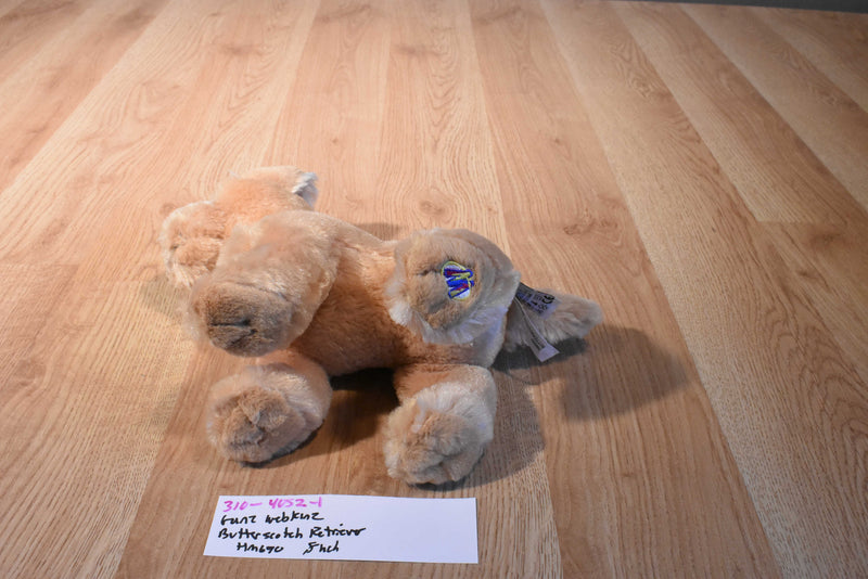 Ganz Webkinz Butterscotch Retriever Dog Beanbag Plush Hm690 No Code