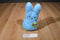 Just Born Blue Bunny Peep Beanabg Plush