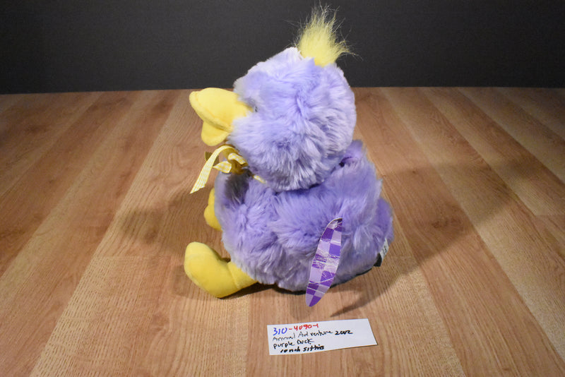 Animal Adventure Purple and Yellow Duck 2002 Plush