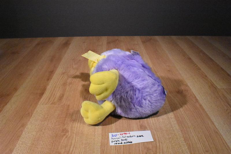 Animal Adventure Purple and Yellow Duck 2002 Plush