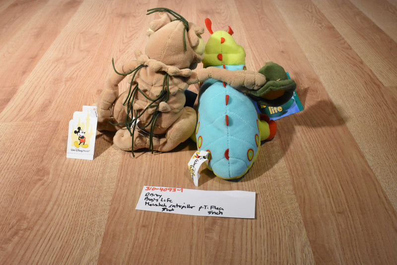 Walt Disney World A Bug's Life Heimlich and P.T. Flea Beanbag Plush