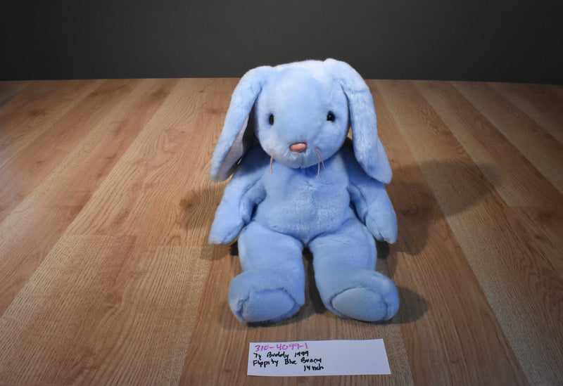Ty Beanie Buddies Flippity Blue Bunny Rabbit 1999 Plush