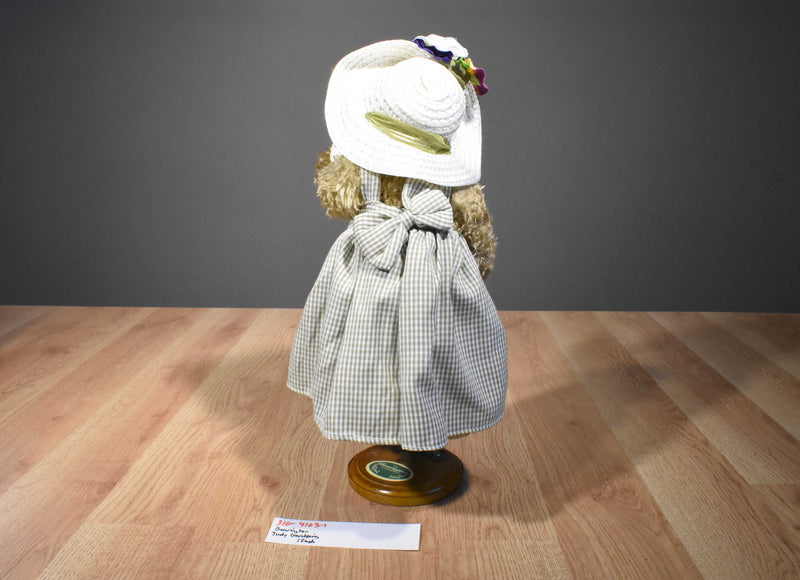 The Bearington Collection Beige Bear Judy Gardening Beanbag Plush