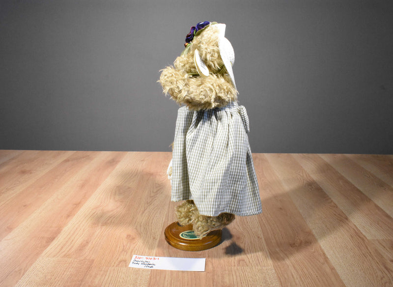 The Bearington Collection Beige Bear Judy Gardening Beanbag Plush