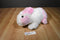 Animal Adventure White and Pink Bunny Rabbit 2012 Plush