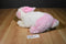 Animal Adventure White and Pink Bunny Rabbit 2012 Plush
