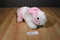 Animal Adventure White and Pink Bunny Rabbit 2012 Plush