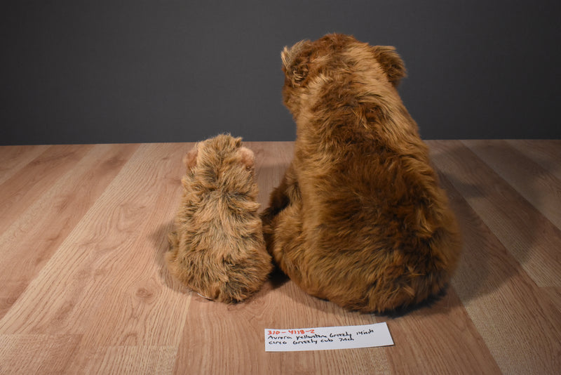 Aurora Grizzly Bear and Circo Grizzly Bear Cub Plush