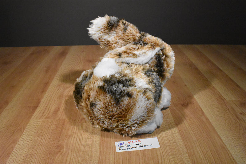 Dan Dee Brown and White Mottled Bunny Rabbit Plush