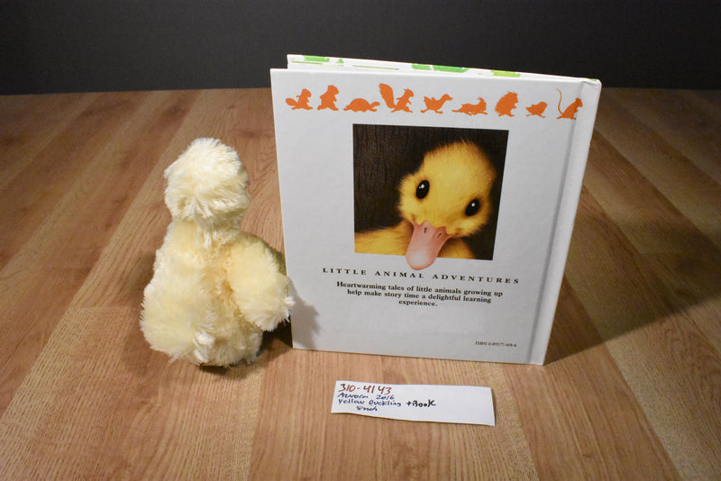 Aurora Flopsies Yellow Duckling Duck 2016 Beanbag Plush and Hardcover Book