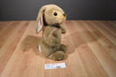 24k Company Beau the Brown Bunny Rabbit Plush with Pink Eyes
