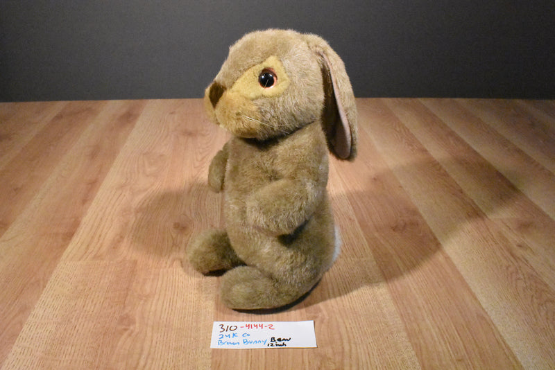 24k Company Beau the Brown Bunny Rabbit Plush with Pink Eyes