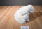Ty Classic Cashmere White Fluffy Bunny Rabbit 2000 Beanbag Plush
