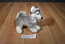 Trudi Bussi (Kiss) Gray and White Husky Plush with Blue Eyes