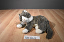 Ty Classic O'Malley Brown and Grey Tabby Cat 2002 Beanbag Plush