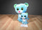 Ty Beanie Boos Two Leona Blue Leopard 2014 Beanbag Plush