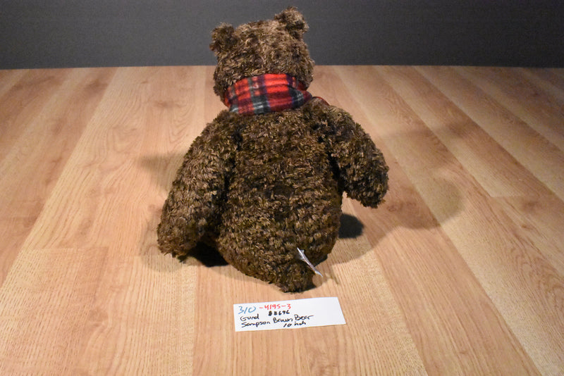 Gund Sampson the Brown and Beige Teddy Bear Beanbag Plush