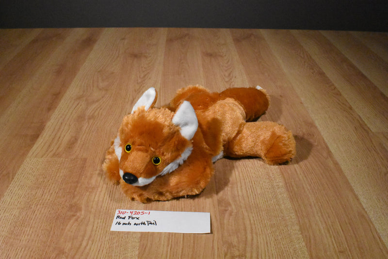 Orange and White Fox Plush