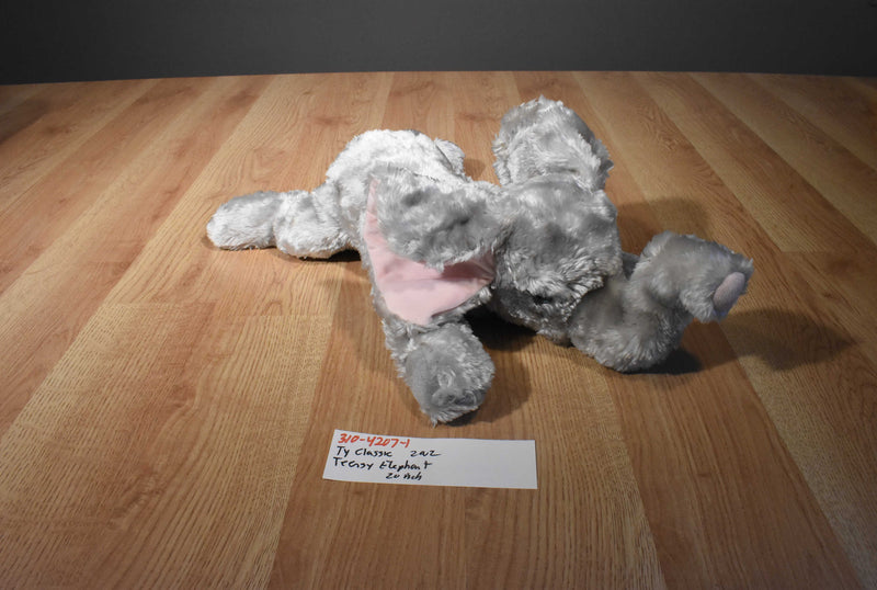 Ty Classic Teensy Grey Elephant 2002 Beanbag Plush