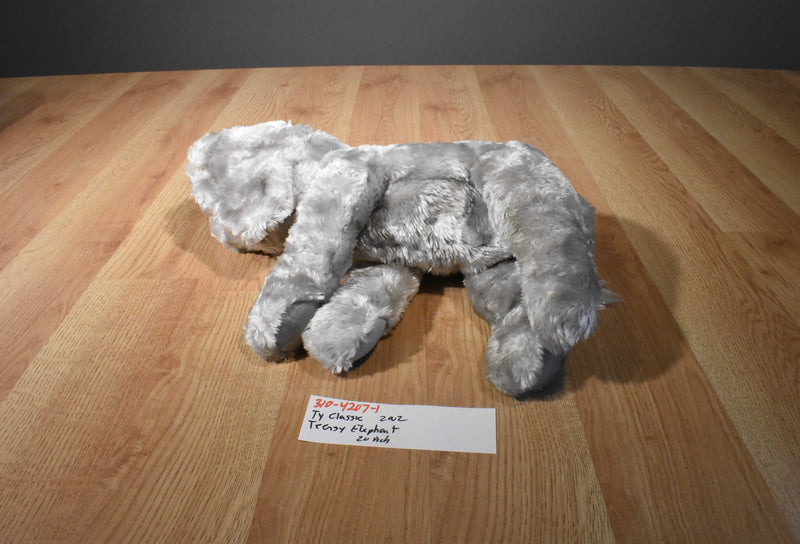 Ty Classic Teensy Grey Elephant 2002 Beanbag Plush