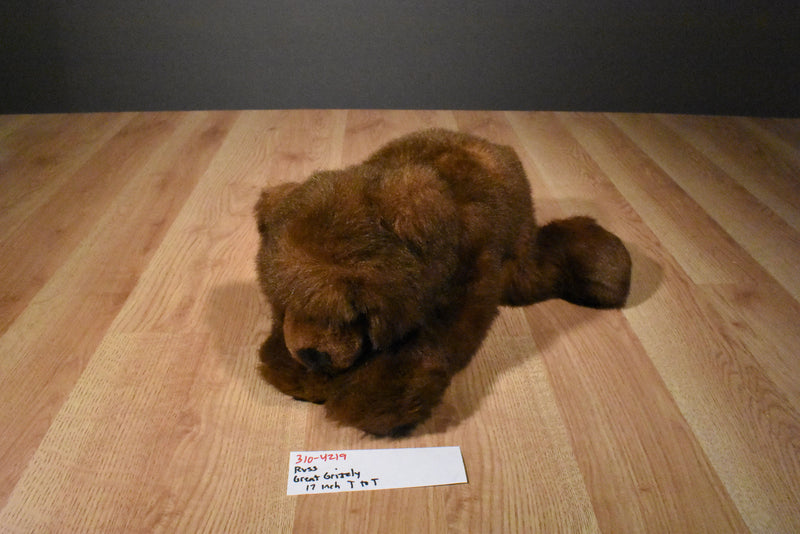 Russ Great Grizzly Brown Bear Beanbag Plush