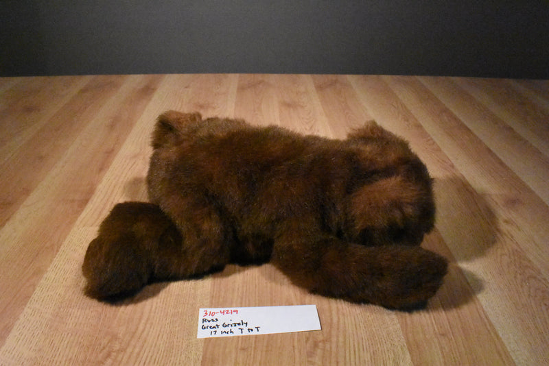 Russ Great Grizzly Brown Bear Beanbag Plush