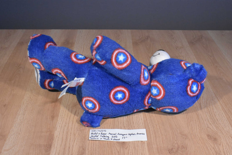 Build a Bear Marvel Talking Blue Captain America Bear 2015 Plush