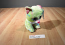 Toy Factory Scent Sations Bubblegum Series 2 Green Cat Beanbag Plush