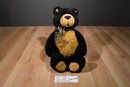 Gund Axel the Black and Tan Bear Beanbag Plush