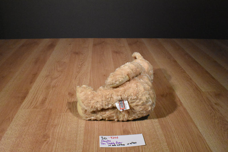 Douglas Matrix Callie Tan Bear Beanbag Plush with Red Bow
