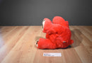 Dan Dee Red Valentines Teddy Bear Plush With Brown Hearts on Paws
