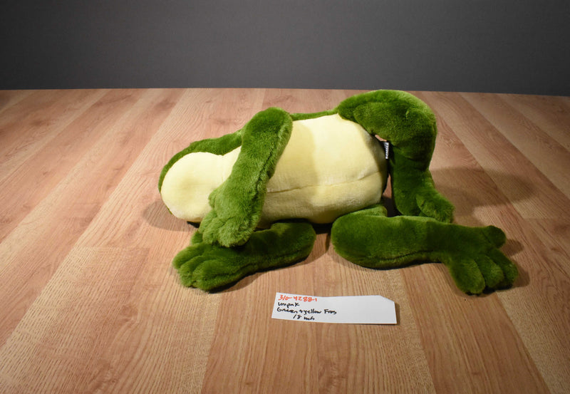 Unipak Green and Yellow Frog Beanbag Plush