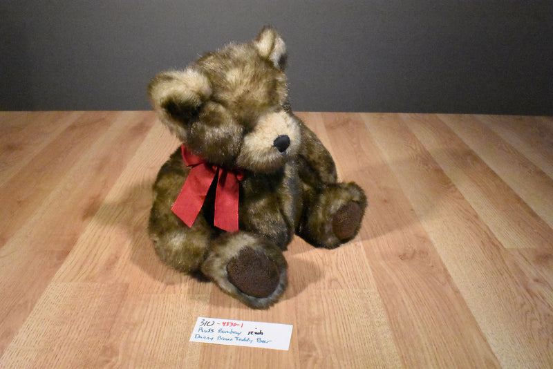Russ Bombay Danny the Brown Teddy Bear Beanbag Plush