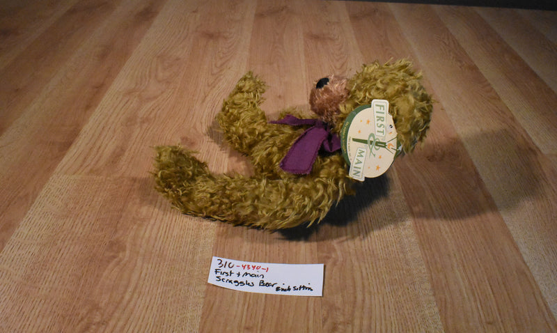 First & Main Scraggles the Brown Bear Beanbag Plush