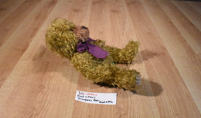First & Main Scraggles the Brown Bear Beanbag Plush