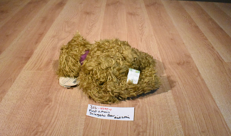 First & Main Scraggles the Brown Bear Beanbag Plush