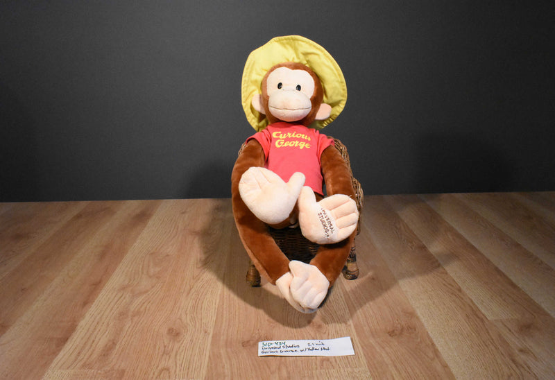 Universal Studios Curious George in Yellow Hat Plush