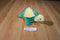 Ty Pillow Pals Snap the Green and Yellow Turtle 1996 Plush
