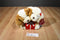 RBI Ron Banafato Goldie and Gill Valentines Puppy Dogs with a Red Box