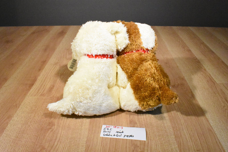 RBI Ron Banafato Goldie and Gill Valentines Puppy Dogs with a Red Box