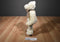 Burton and Burton Off White Teddy Bear Beanbag Plush With Brown Checkered Bow