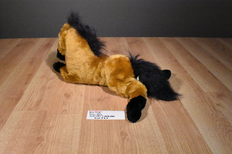 Best Made Toys Brown Horse Pony with Black Socks, Mane and Tail Plush