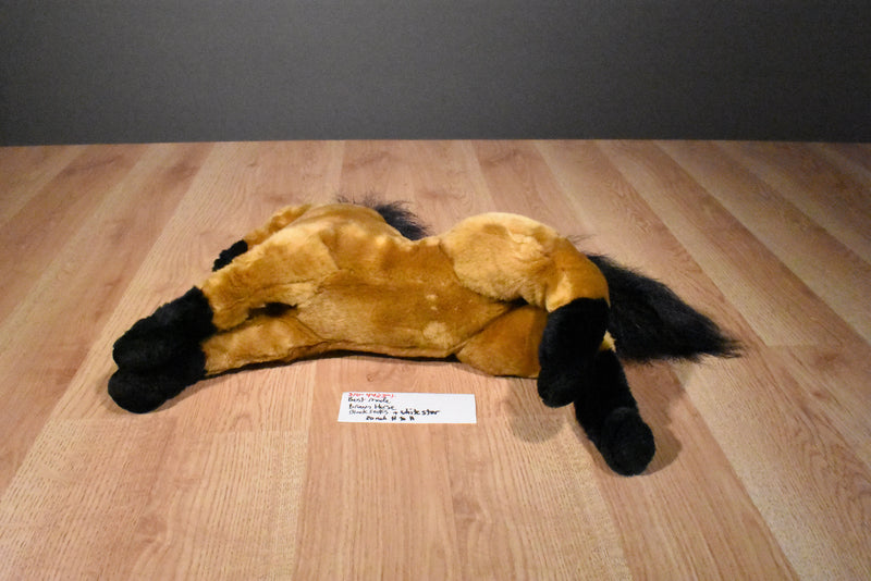 Best Made Toys Brown Horse Pony with Black Socks, Mane and Tail Plush