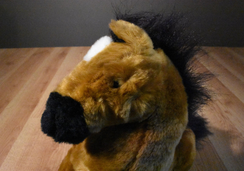 Best Made Toys Brown Horse Pony with Black Socks, Mane and Tail Plush