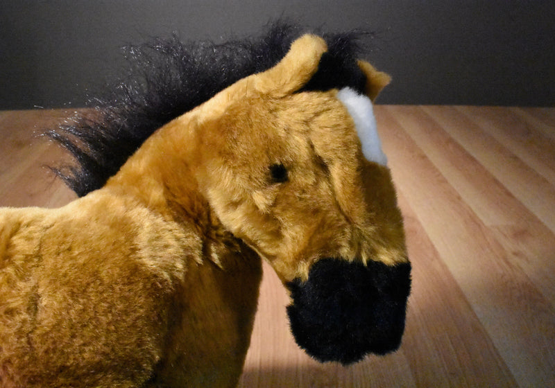 Best Made Toys Brown Horse Pony with Black Socks, Mane and Tail Plush