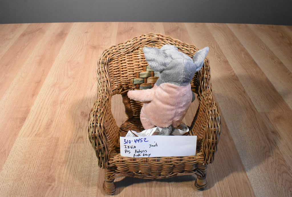 IKEA Kelgris Grey and Pink Pig Plush Hurricane Jack Surplus