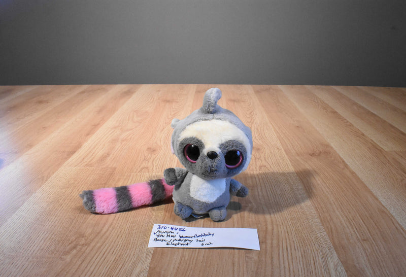 Aurora YooHoo Grey, Beige and pink Lemur as an Elephant Plush