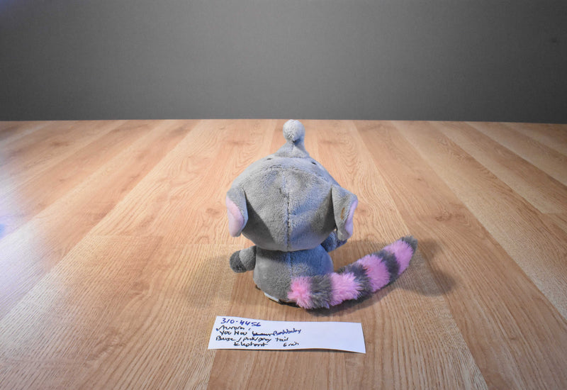 Aurora YooHoo Grey, Beige and pink Lemur as an Elephant Plush