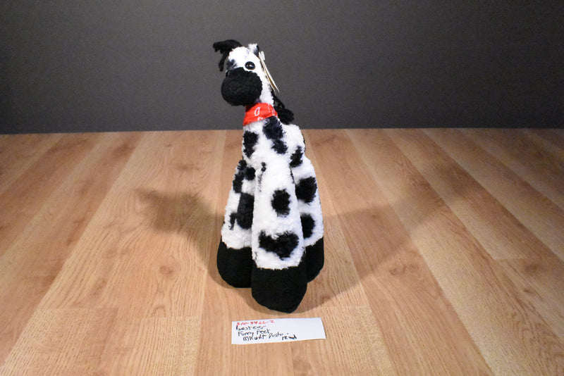 Bestever Funny Feet Black and White Pinto Paint Horse Pony Beanbag Plush