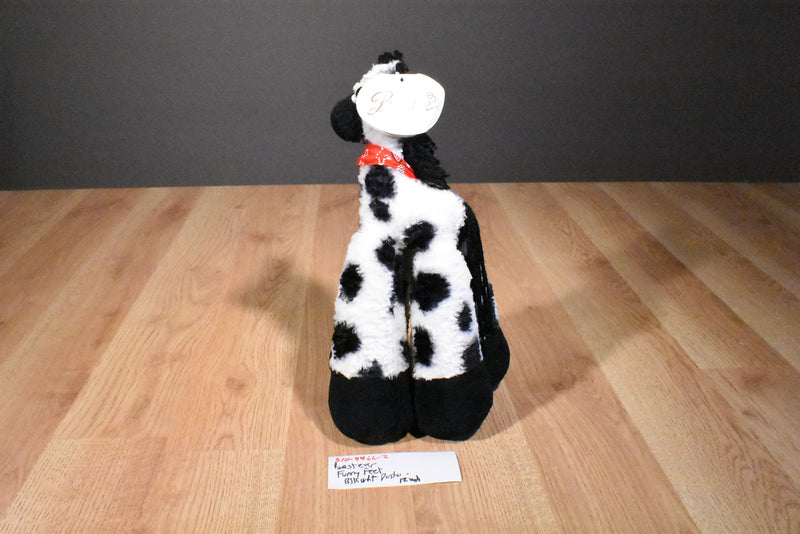 Bestever Funny Feet Black and White Pinto Paint Horse Pony Beanbag Plush